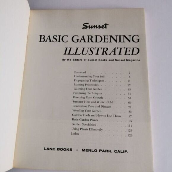 1973 Sunset Basic Gardening Illustrated, Vintage Plants Landscape Backyard Retro - Picture 4 of 9